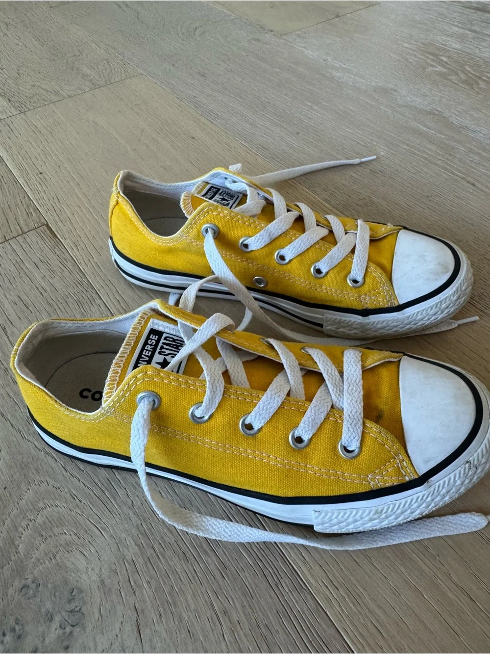 Converse Yellow Low-Top Canvas Sneakers